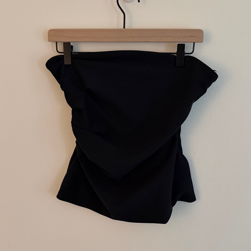 Abercrombie & Fitch Black Ruched Tube Top